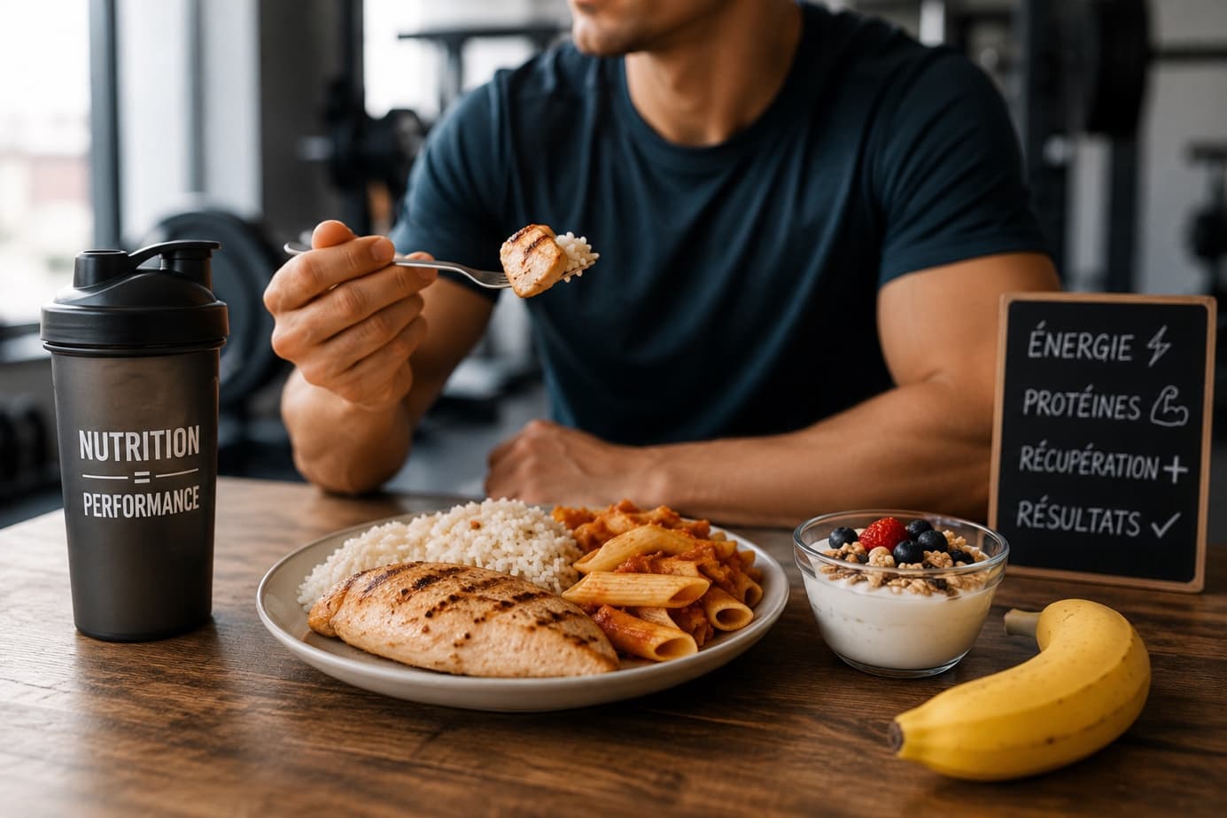 Repas et compléments autour d'une pratique sportive